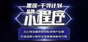 京东黑珑千寻计划,开辟品牌小程序营销新场域